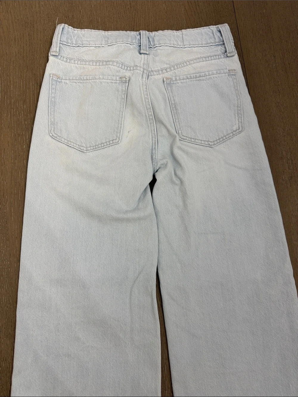 Old Navy Light Blue Girls Baggy Wide Leg Jeans